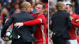 Guardiola vs. Rooney: así fue el encontrón entre ambos [VIDEO]