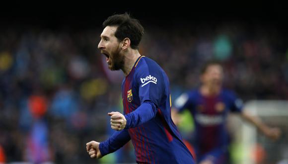 Lionel Messi marcó de tiro libre y narrador de Onda Cero de España se emocionó al máximo. "Regol, Redios", dijo. (AP)