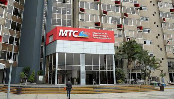 El Ministerio de Transportes y Comunicaciones (MTC). (Foto: GEC)