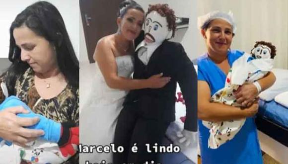 Quién es la brasileña que se casó con un muñeco de trapo y ahora asegura que le fue infiel