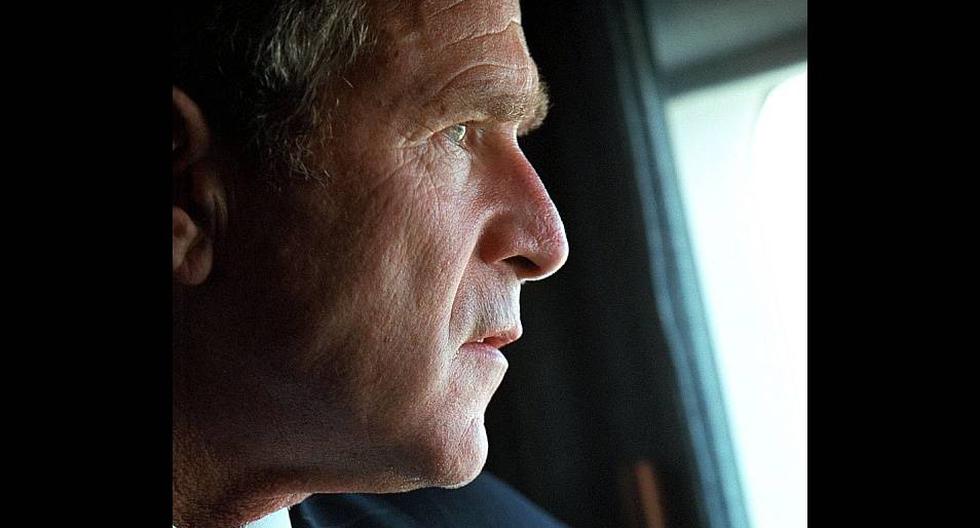 George Bush, presidente de USA en el Air Force One. (Foto: ERIC DRAPER / THE WHITE HOUSE / AFP)