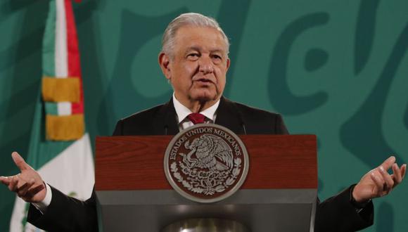 El presidente de México, Andrés Manuel López Obrador, participa en una rueda de prensa matutina, en el Palacio Nacional de la Ciudad de México. (Foto: EFE/ José Méndez).