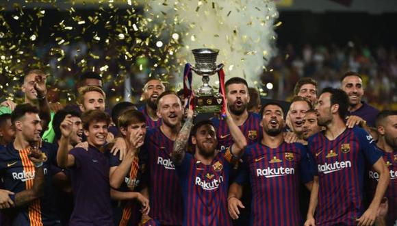 El Barcelona es el actual campeón de la competición española. Este jueves se mide ante el Atlético de Madrid en la otra semifinal. (Foto: AFP).