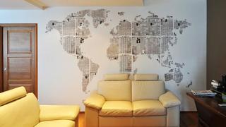 Idea original: Utiliza el papel periódico para decorar tu casa