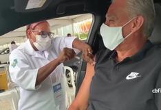 Tite recibió la primera dosis de la vacuna contra el coronavirus en Rio de Janeiro [VIDEO]