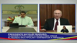 Nicolás Maduro respalda a Rusia: “Venezuela está con Putin”