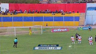 UTC derrotó 2-1 a Ayacucho FC de visita por el Torneo Clausura