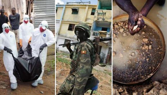 Tres países castigados por guerras, el ébola y la indiferencia