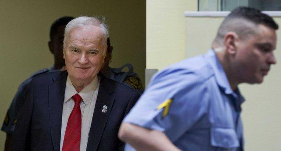 El exmilitar serbobosnio Ratko Mladic, conocido como \"el carnicero de Bosnia\", fue sentenciado a cadena perpetua por los crímenes de lesa humanidad. (Foto: EFE)