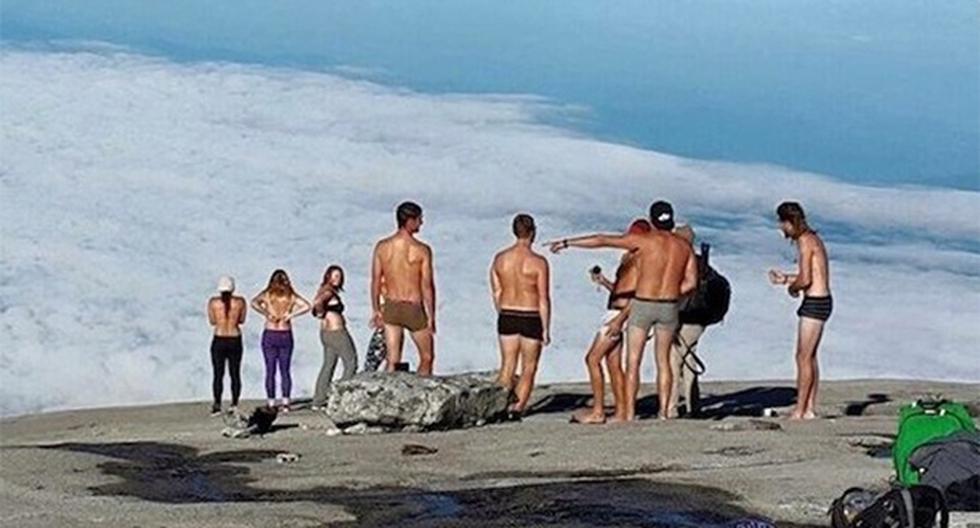 Turistas posaron desnudos en montaña sagrada de Malasia. (Foto: Agencias)