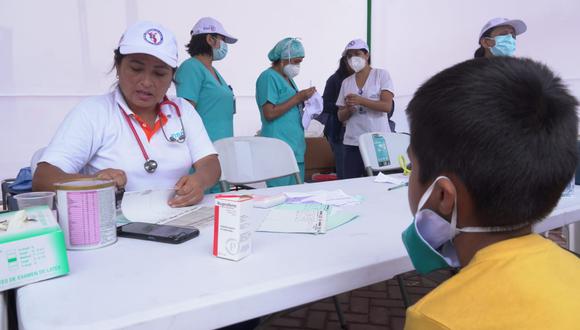 El Minsa, en coordinación con el INSN-San Borja, realizó una campaña integral de salud para las familias afectadas. (Foto: Minsa)