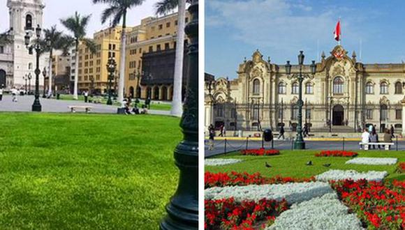 Twitter: denuncian retiro de flores en Plaza de Armas de Lima