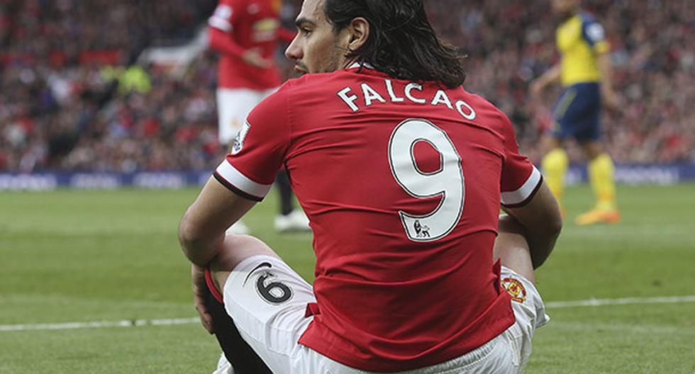 Radamel Falcao García no seguiría en el Manchester United. (Foto: Getty Images)