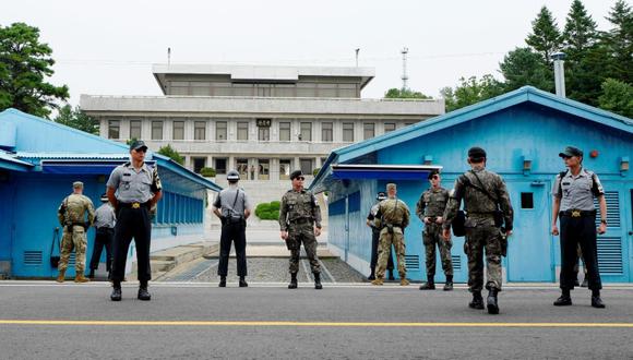 Es el único lugar donde los soldados de Corea del Norte y los de EE.UU. y Corea del Sur se ven las caras día y noche. (Foto: EFE/ Jeon Heon-kyun)