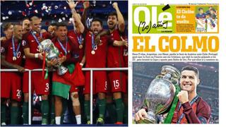 Portugal: "Olé" lamentó título luso en la Euro con esta portada