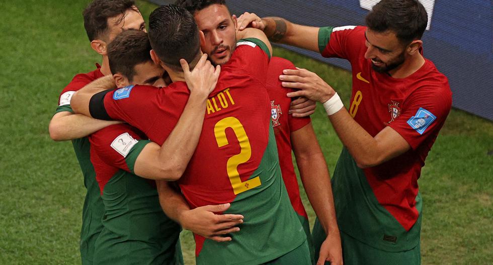 Portugal apabulló 6-1 a Suiza este lunes 5 de diciembre.  (Foto: AFP)