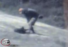 YouTube: Policía ebrio atacó salvajemente a su perro | VIDEO 