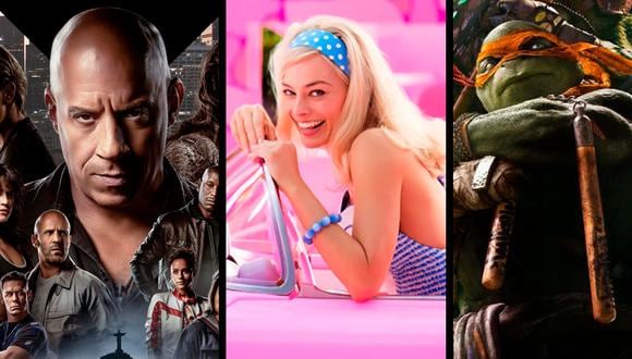 "Fast and Furious", "Barbie", "Tortugas Ninja" y otras películas populares que se estrenarán este año.