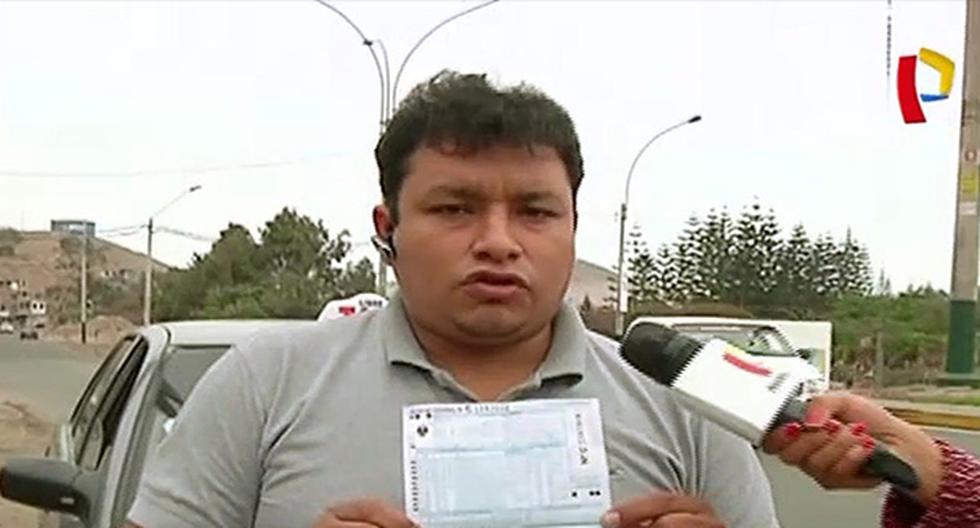 Taxista fue multado con S/200 por no tener jabón en botiquín en Surco. (Foto: 24 Horas)