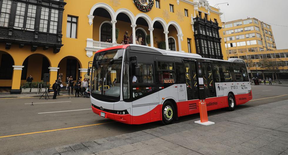 En 2019 empezó a circular el bus eléctrico en la ruta del corredor rojo. (Foto: Municipalidad de Lima)