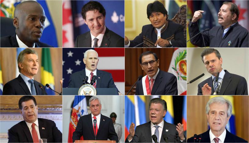 Los presidentes de los países que participan en la VIII Cumbre de las Américas. (Fotos: Agencias)