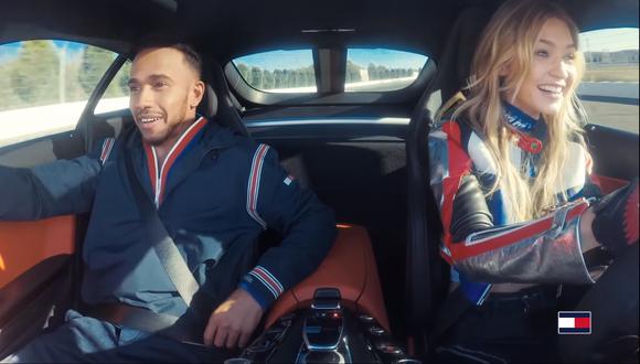 Lewis Hamilton y la modelo Gigi Hadid se juntaron como parte de un comercial de la marca Tommy Hilfiger. (Foto: YouTube).