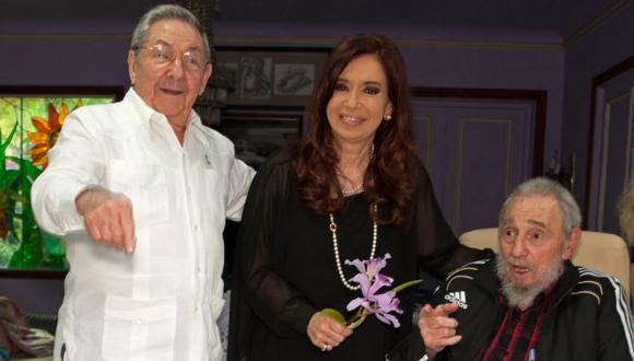 Cristina Fernández almorzó con Fidel Castro en La Habana