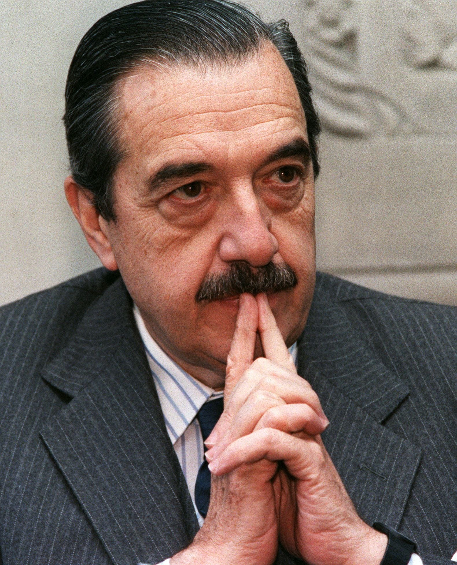 The former Argentine president, Raúl Alfonsín.  AFP