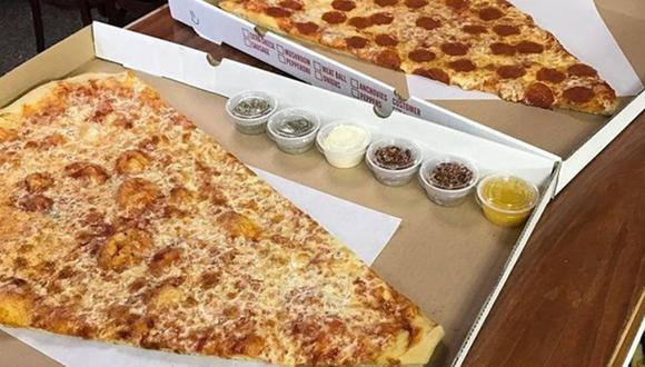 ¿Dónde sirven la porción de pizza más grande del mundo?