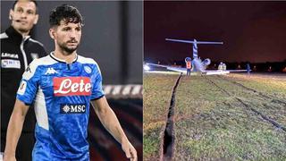 Mertens, de Napoli, vivió momentos de terror por el accidentado aterrizaje del avión que alquiló | FOTO