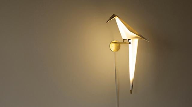 Perch Lamp, una lámpara inspirada en un pájaro de papel - 1