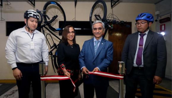 Javier Romero Valente, administrador de la Corte Suprema, informó que se implementarán estacionamientos para bicicletas de manera sucesiva en otros locales del Poder Judicial. (Foto: Poder Judicial)