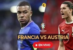 Francia vs Austria EN VIVO: hora y canales de transmisión del partido por la Eurocopa