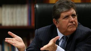 Alan García propone que su plan económico sea evaluado en diálogo con el Gobierno