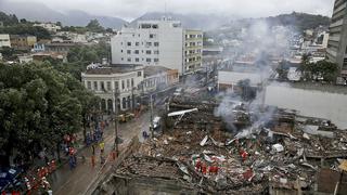 Explosión en Río de Janeiro: edificios se redujeron a escombros