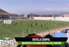 Copa Perú: brutal batalla campal en el Molinos el Pirata vs Deportivo Racing Club