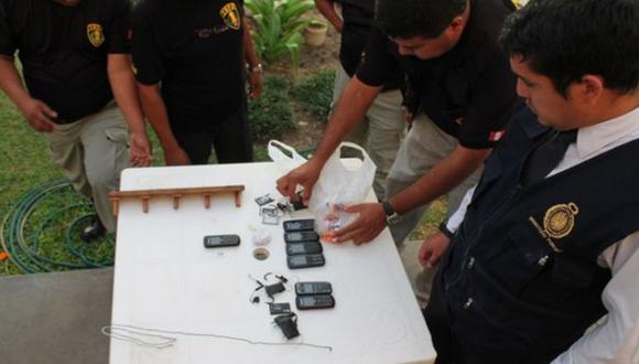 Incautan 14 celulares, chips y droga en penal de Chiclayo