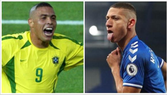 Richarlison sorprendió con 'look' al estilo Ronaldo del 2002. (Foto: AFP)