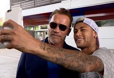 Barcelona: Neymar conoció al "Terminator" Arnold Schwarzenegger 