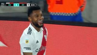 En solo 4 minutos: Miguel Borja consiguió un doblete para el 2-0 de River vs. Estudiantes | VIDEO