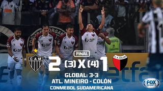 Colón Santa Fe avanzó a la final de la Copa Sudamericana 2019, tras dejar en el camino a Atlético Mineiro