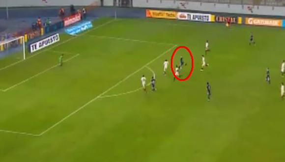 Universitario vs. Sporting Cristal: Herrera anotó el 1-0 con un golazo desde fuera del área. (Video: Gol Perú/Foto: Captura)