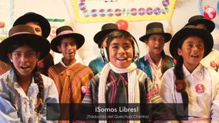 El himno nacional en 3 idiomas por el Día de la Bandera [VIDEO]