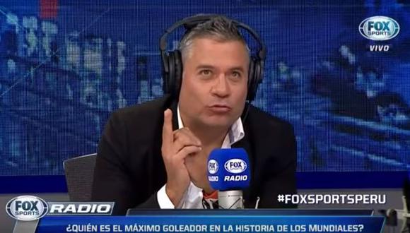 Mathías Brivio en Fox Sports Radio Perú. (Foto: YouTube)
