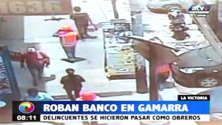 Gamarra: así fue el robo a la agencia del Scotiabank [VIDEO]