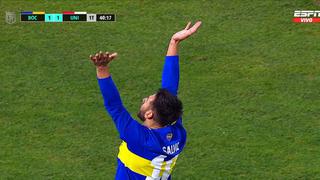 Gol de Eduardo Salvio para Boca Juniors: anotó el 1-1 ante Unión Santa Fe | VIDEO