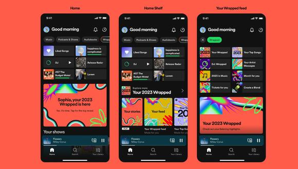 Spotify Wrapped 2023 vuelve a traer una de las funciones más esperadas por los usuarios. (Foto: Spotify)