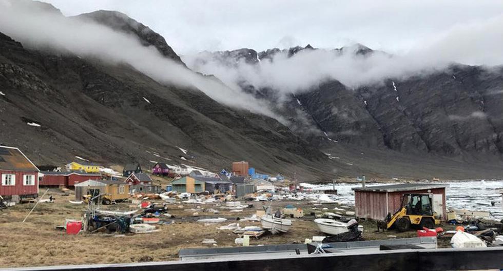 La inundación ocurrió en la costa occidental de Groenlandia después de que un terremoto de magnitud 4,1 sacudiera la isla este fin de semana. (Foto: Facebook)