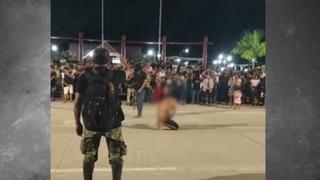 Huánuco: ladrón de celulares fue azotado y obligado a caminar semidesnudo por ronderos