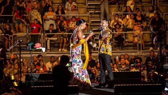 Nodal realizó concierto en Acapulco con su nueva musa. (foto: Arena GNP)